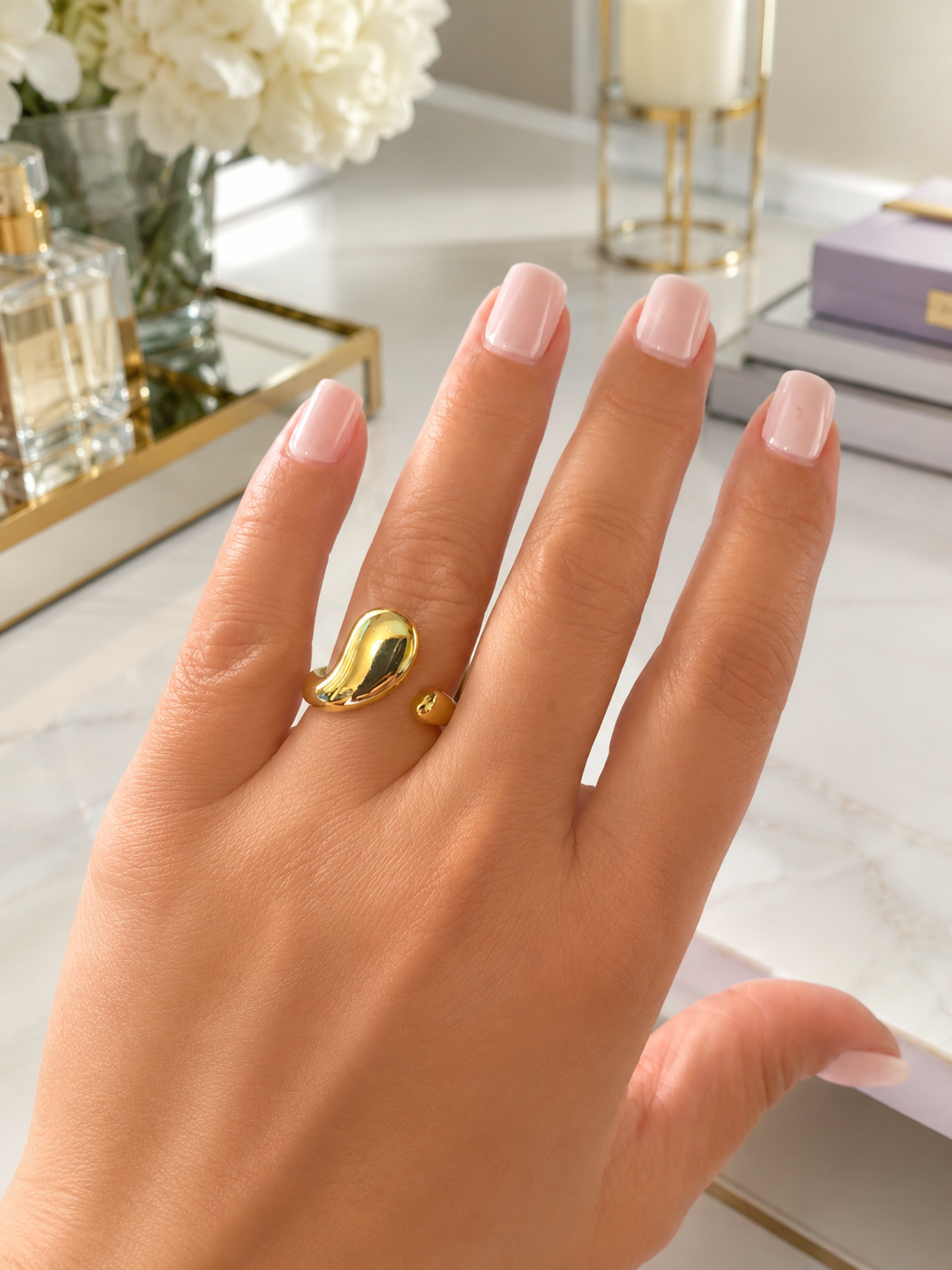 Heart Embrace Adjustable Ring