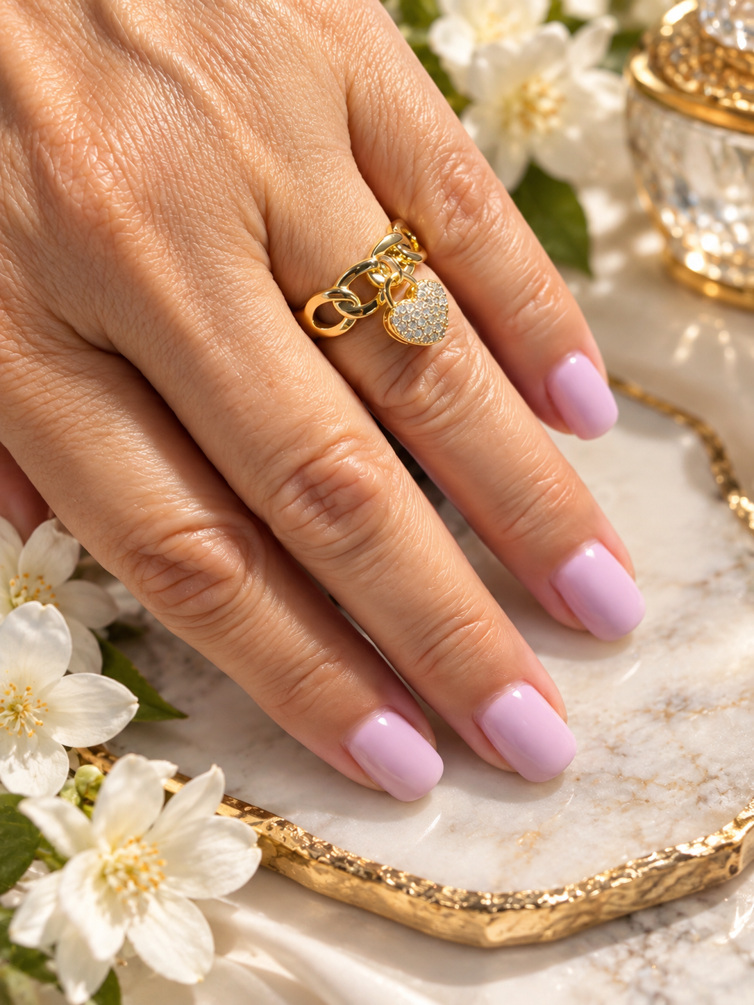Colette Heart Charm Ring