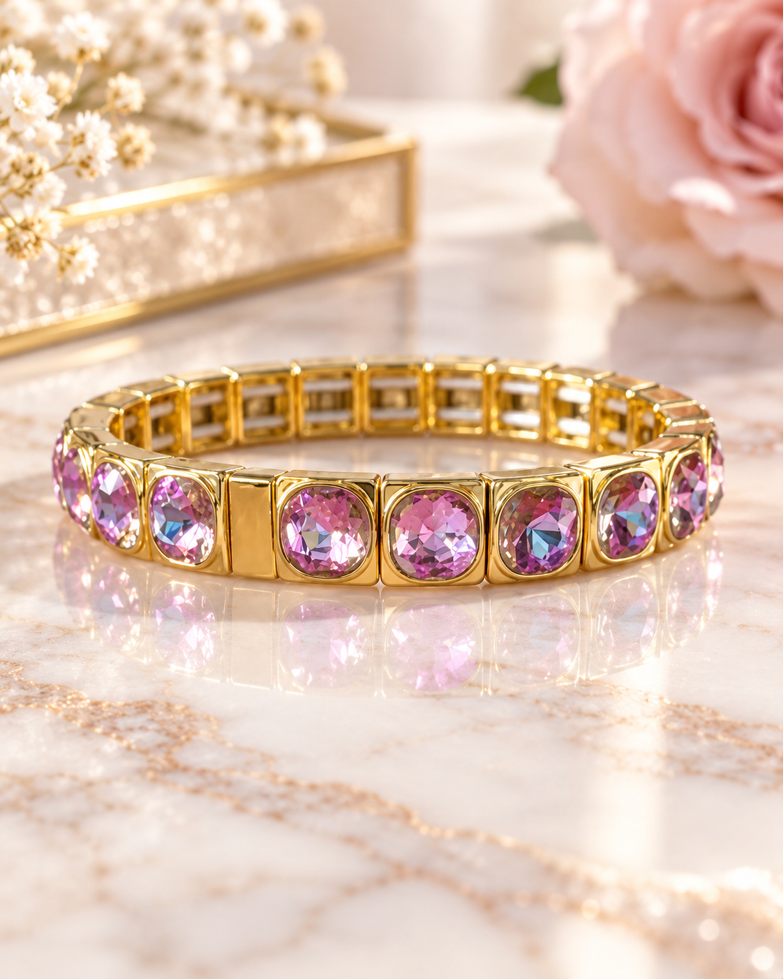 Liliana Faceted Stretch Bracelet