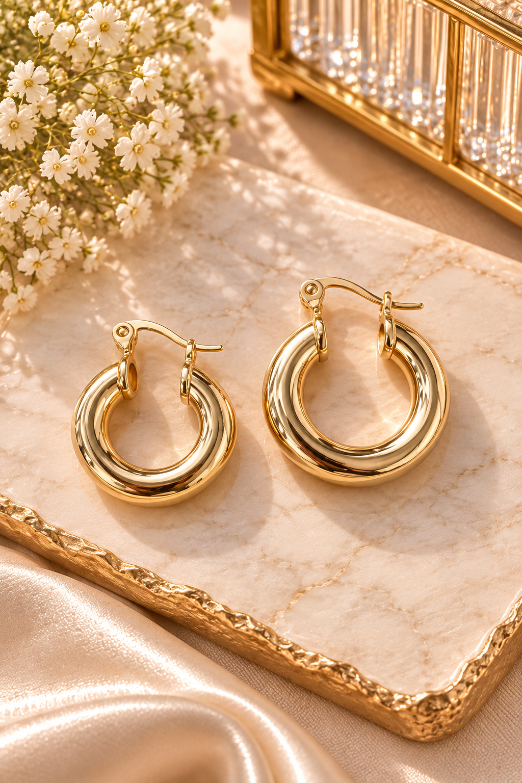 Nora Chunky Hoop Earrings