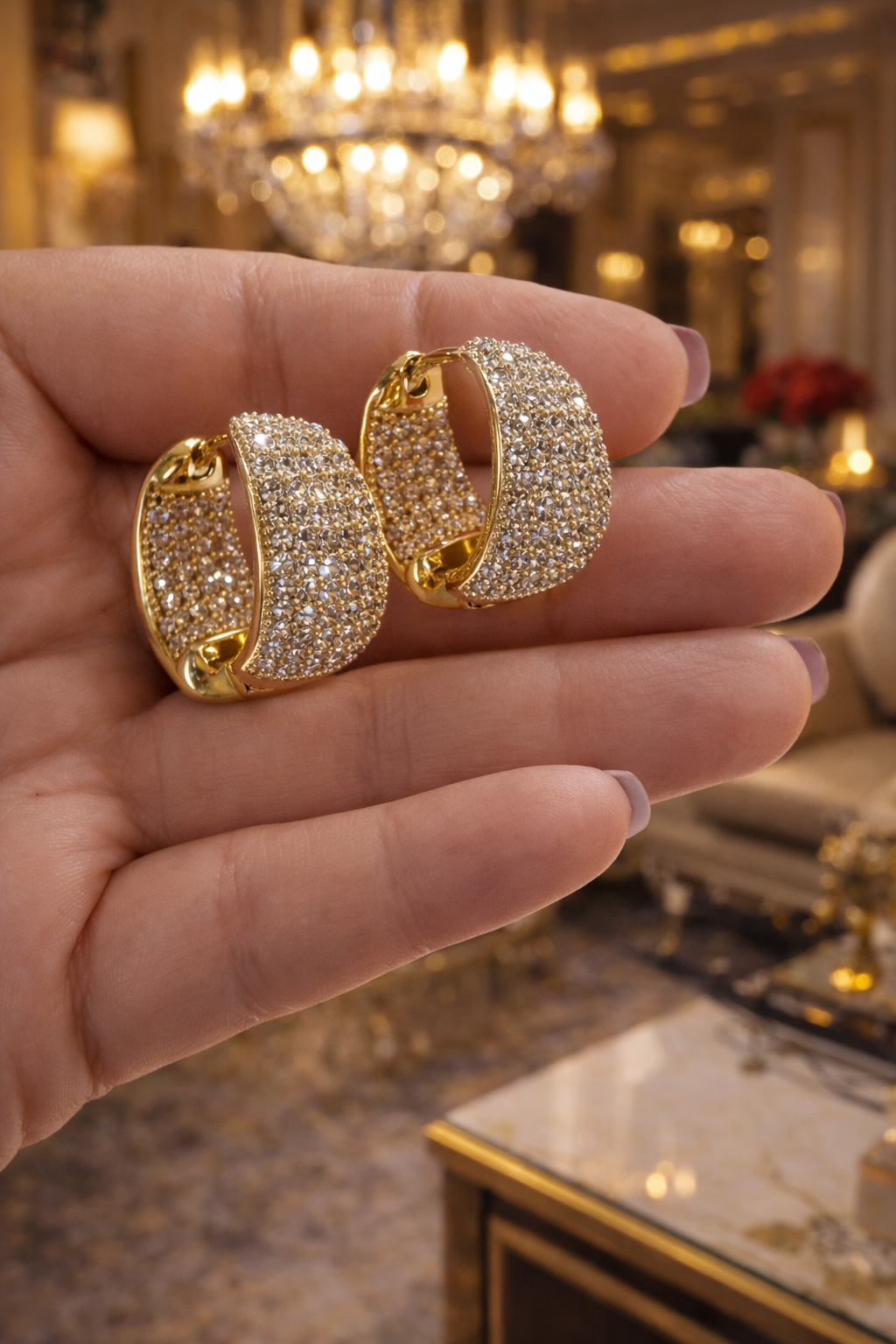 Aurélie Radiance Huggie Earrings