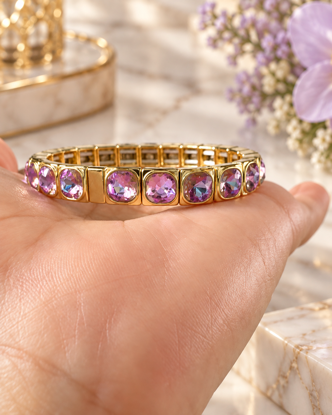 Liliana Faceted Stretch Bracelet