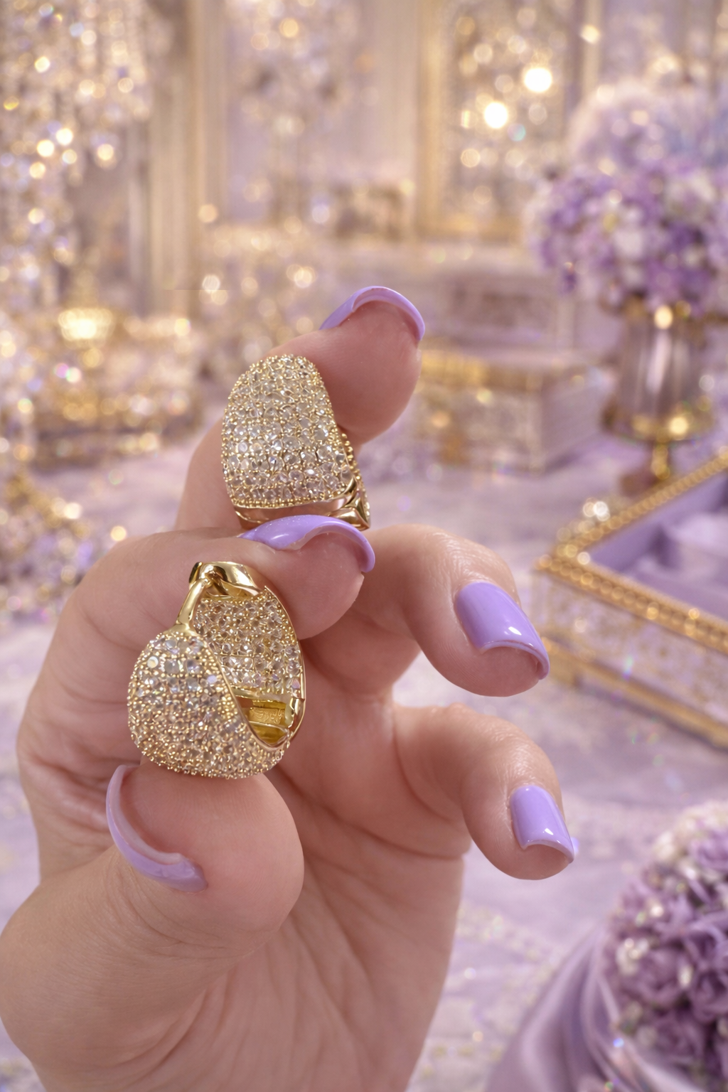 Aurélie Radiance Huggie Earrings