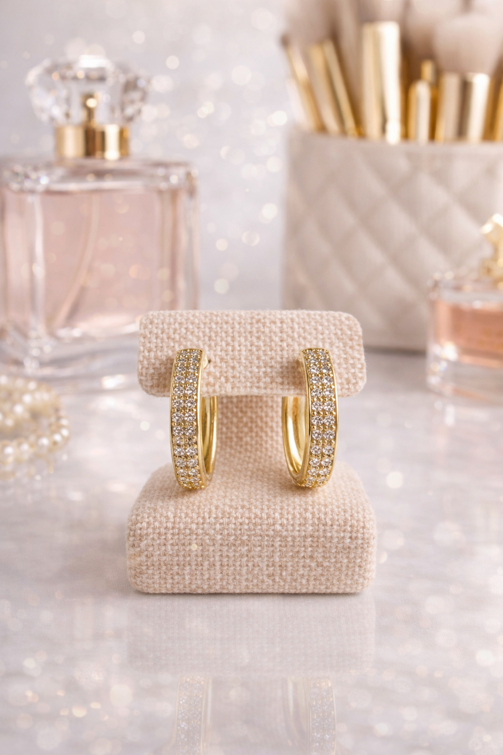 Hannah Pavé Hoop Earrings