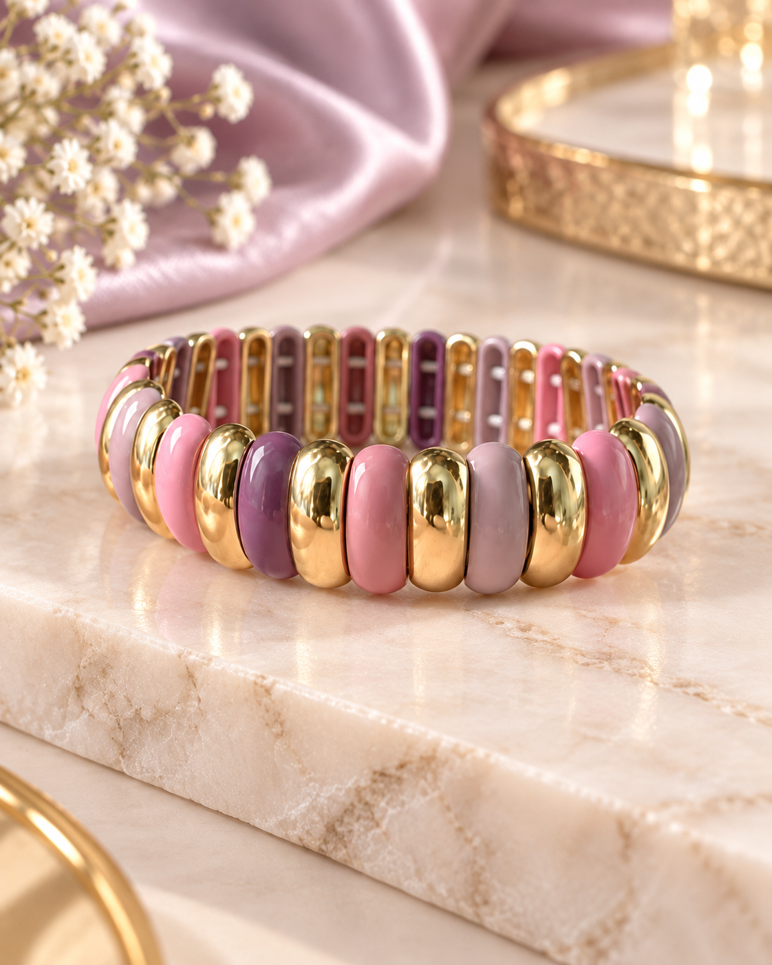 Violetta Oval Stretch Bracelet