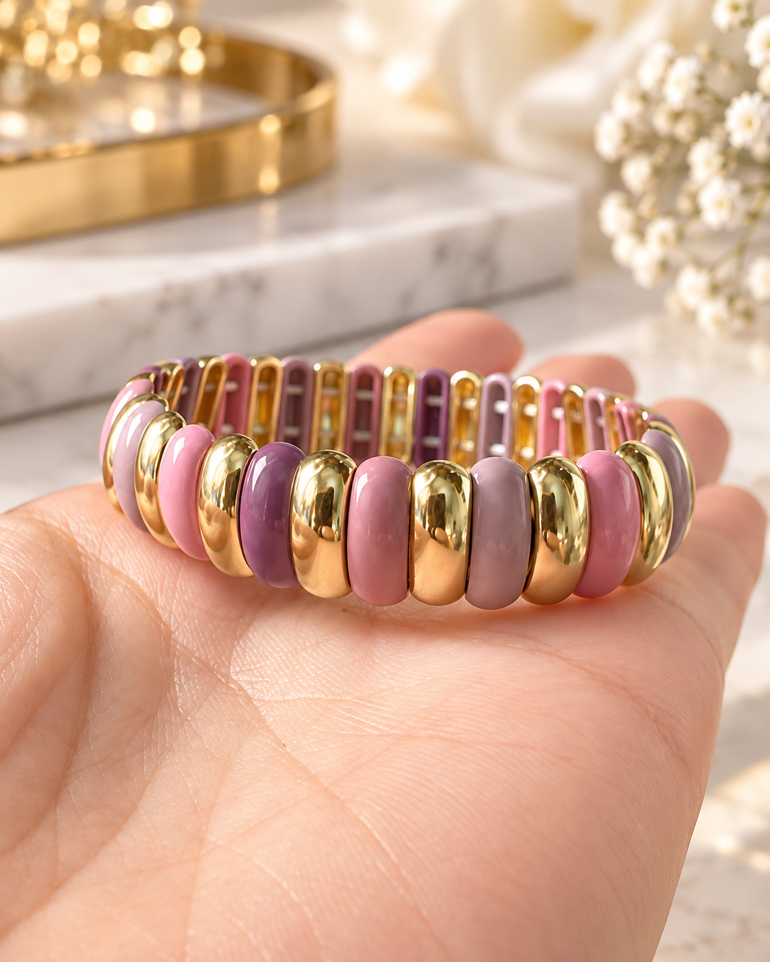 Violetta Oval Stretch Bracelet