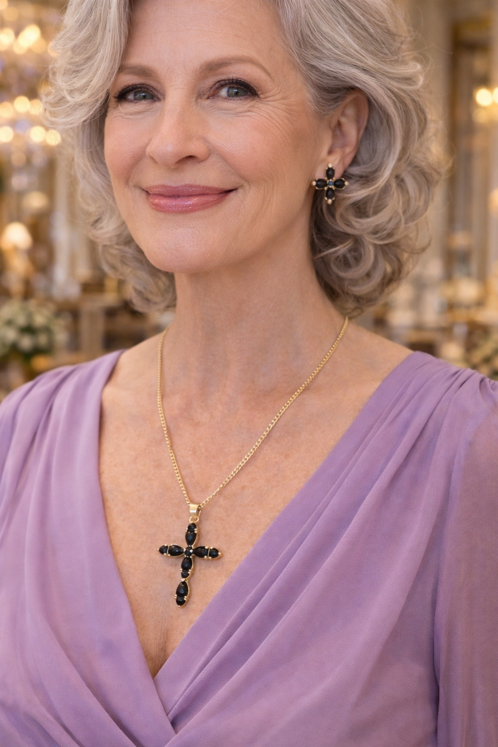 Zion Black Cross Necklace