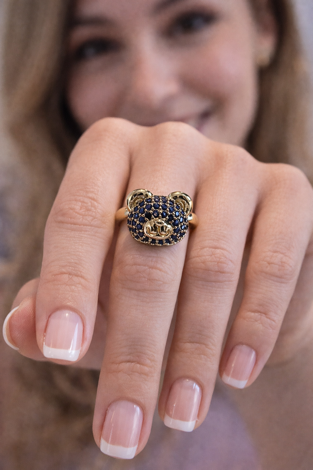 Adina Teddy Bear Ring