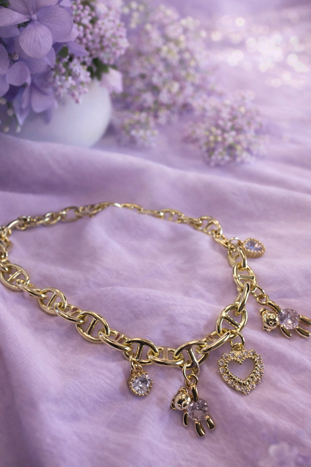 Adah Teddy Heart Bracelet