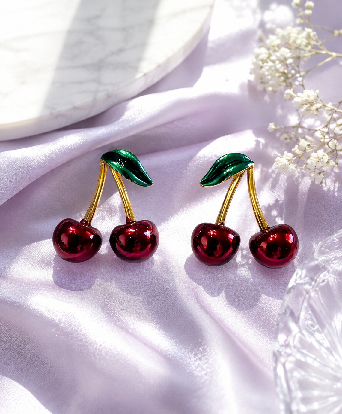 Cherries earrings