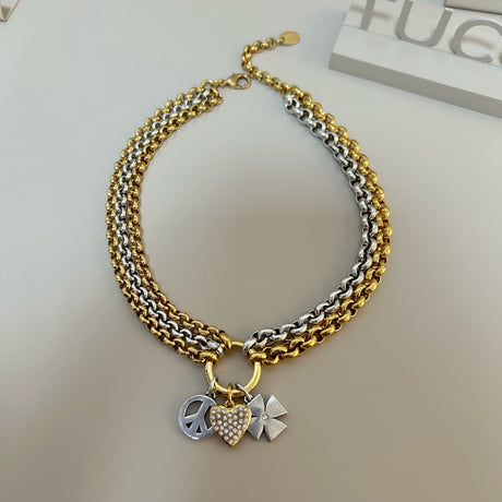 Tucco bicolor choker (Too much love)