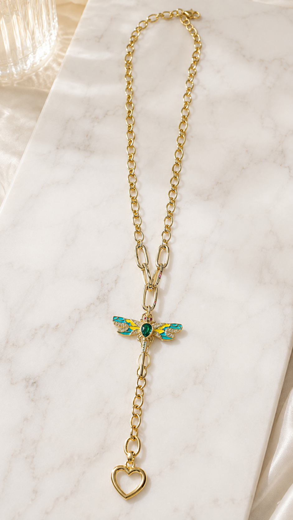 Elara Dragonfly necklace