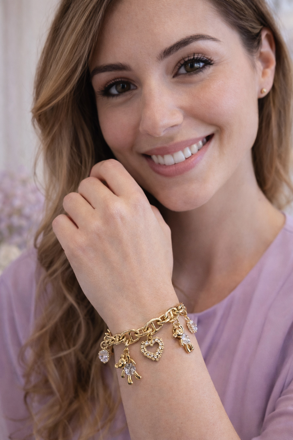 Adah Teddy Heart Bracelet