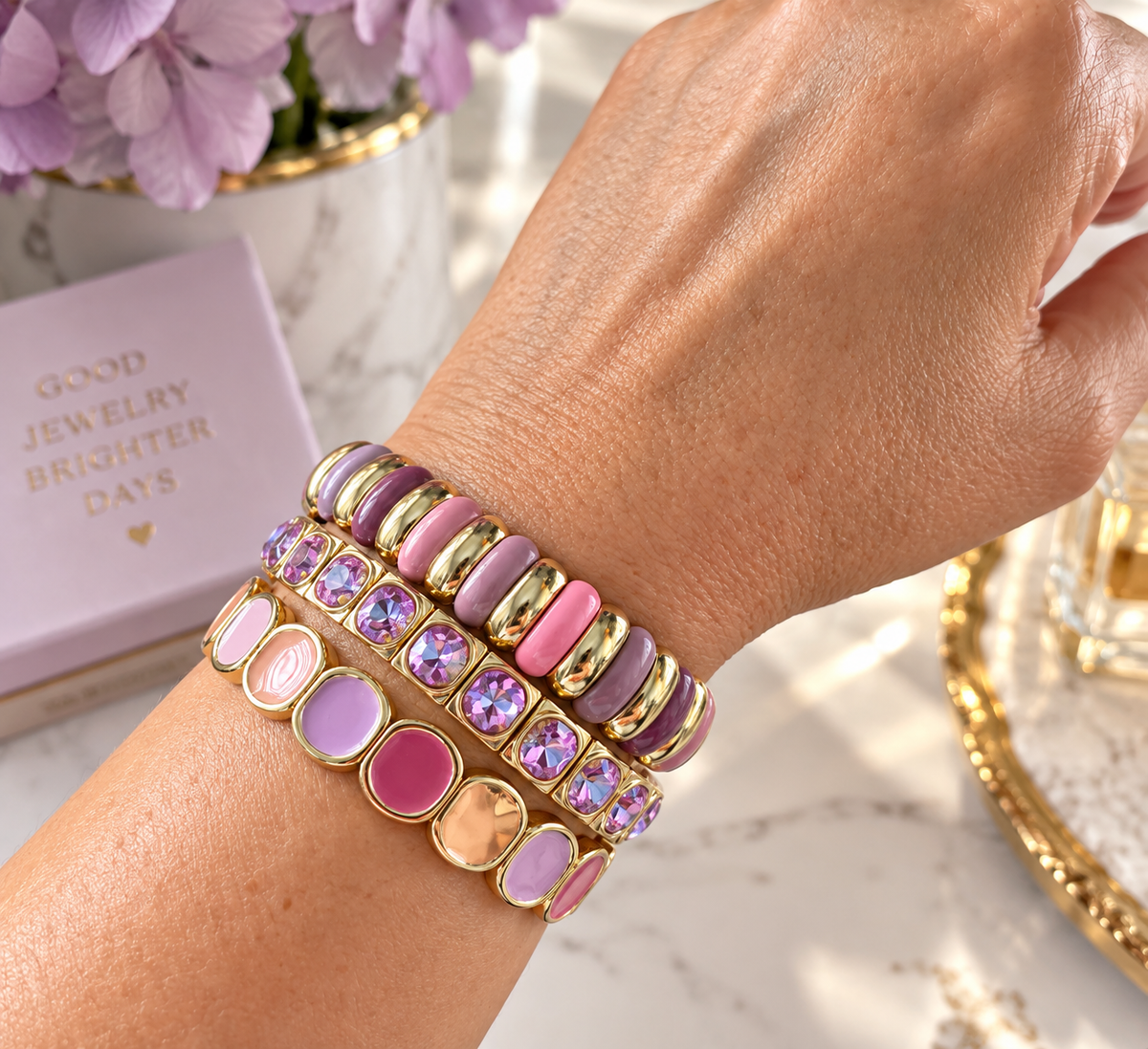Violetta Oval Stretch Bracelet