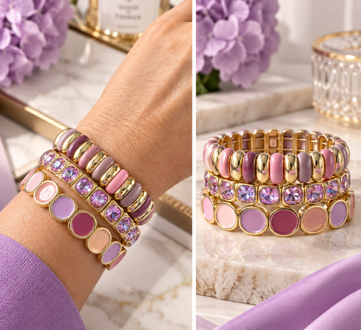 Liliana Faceted Stretch Bracelet