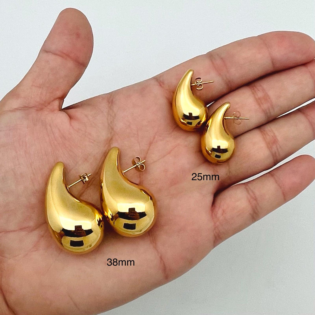 Teardrops earrings -Stainless Steel