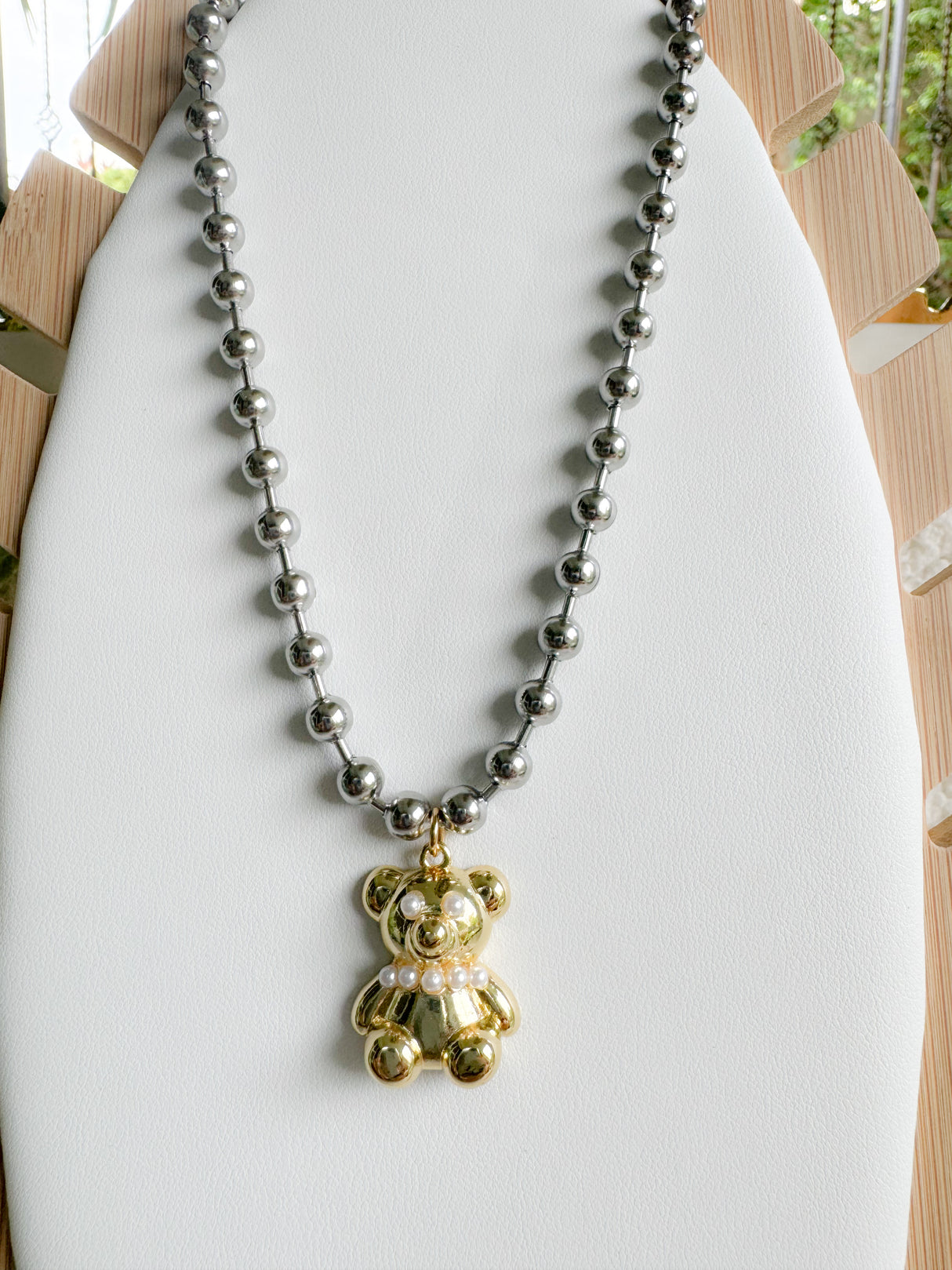 Bear necklace - Stainless Steel