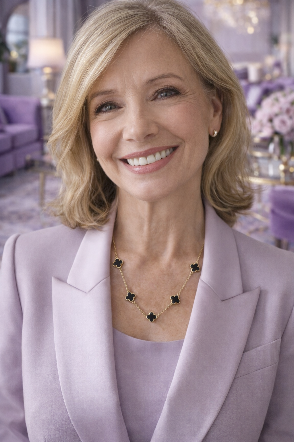 Eliana petite clover necklace