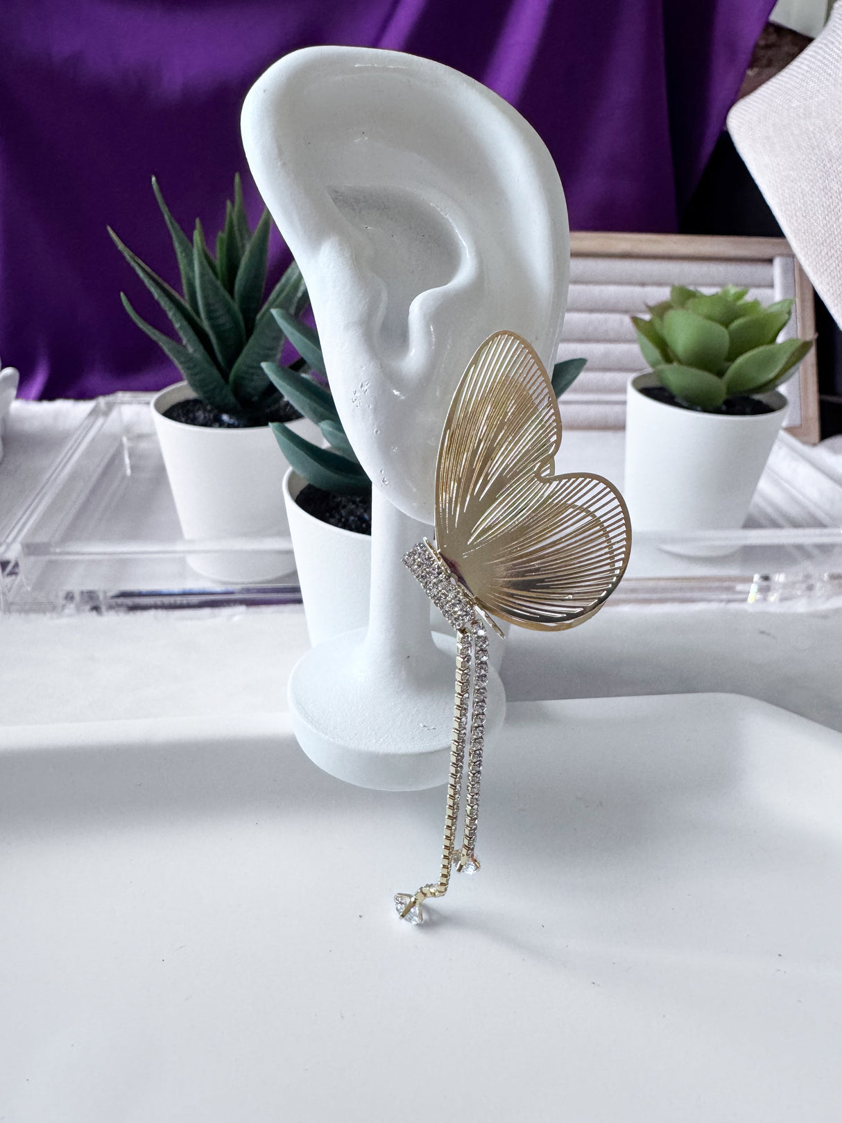 Candace butterfly earrings