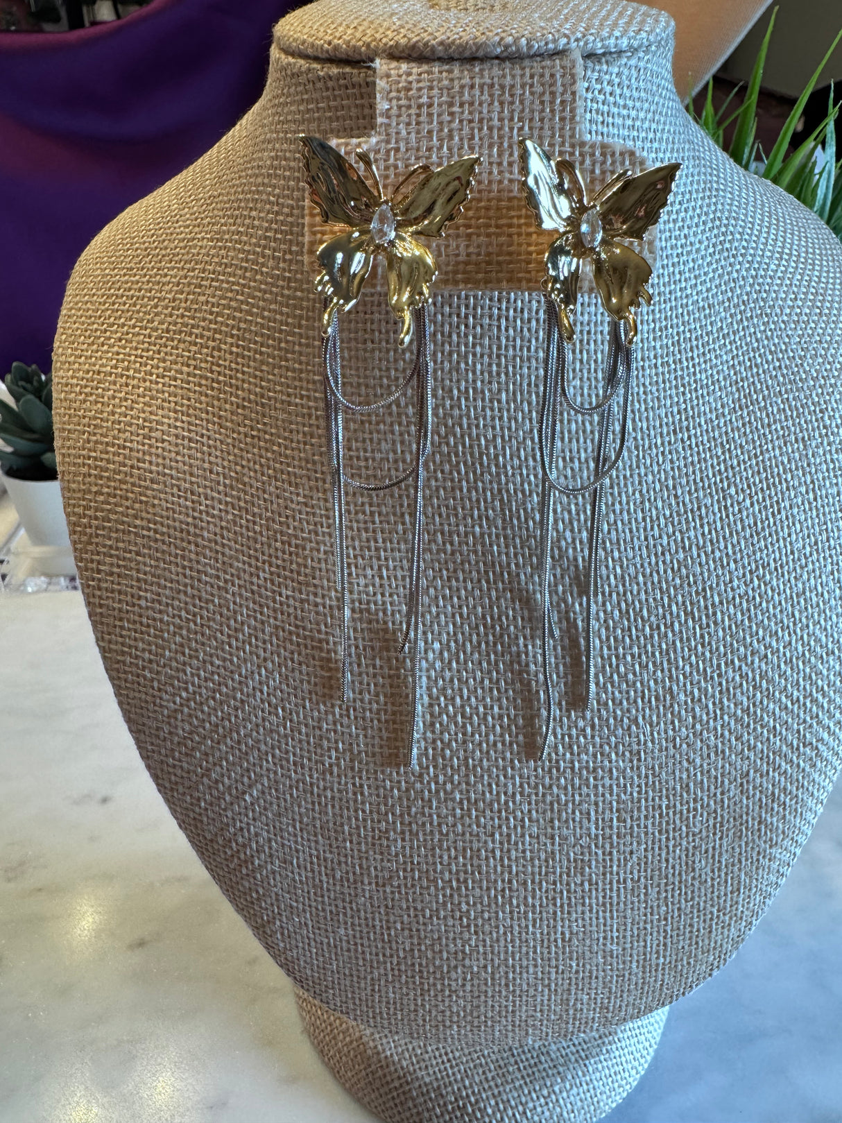 Candace butterfly earrings