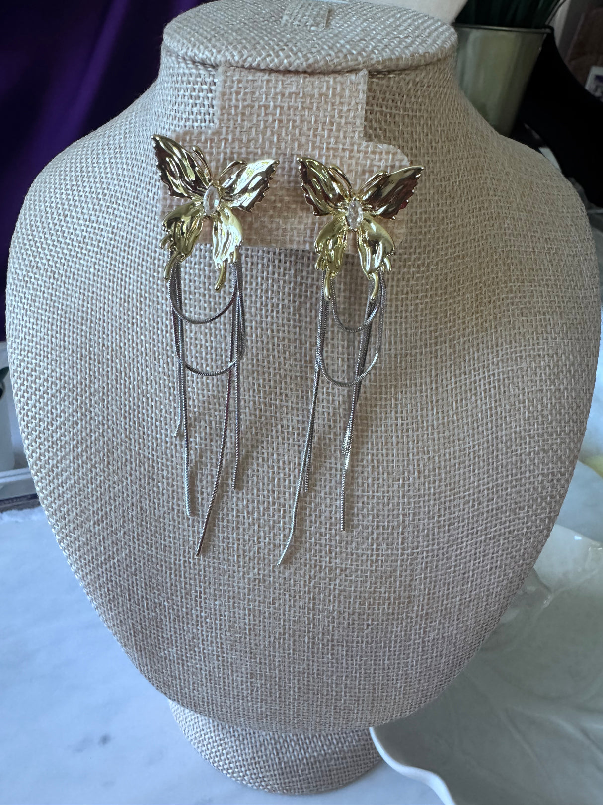 Candace butterfly earrings