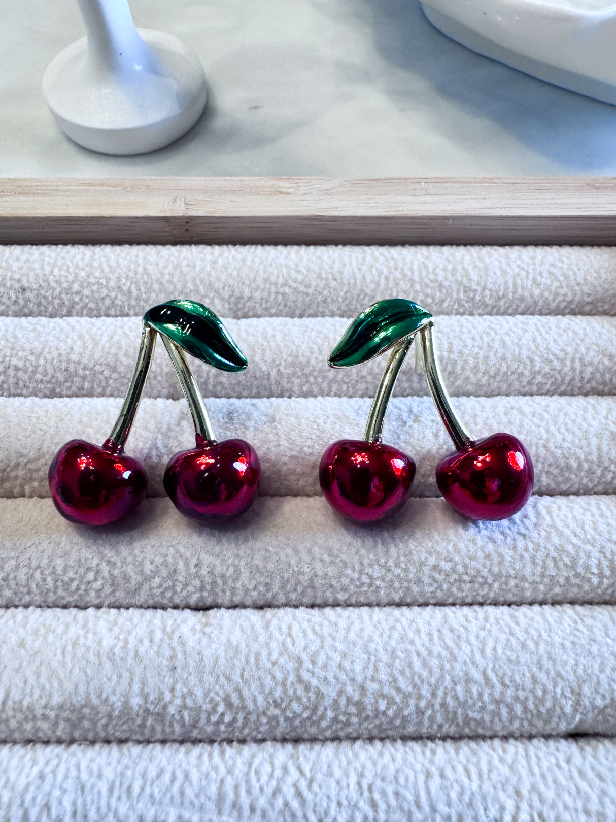Cherries earrings