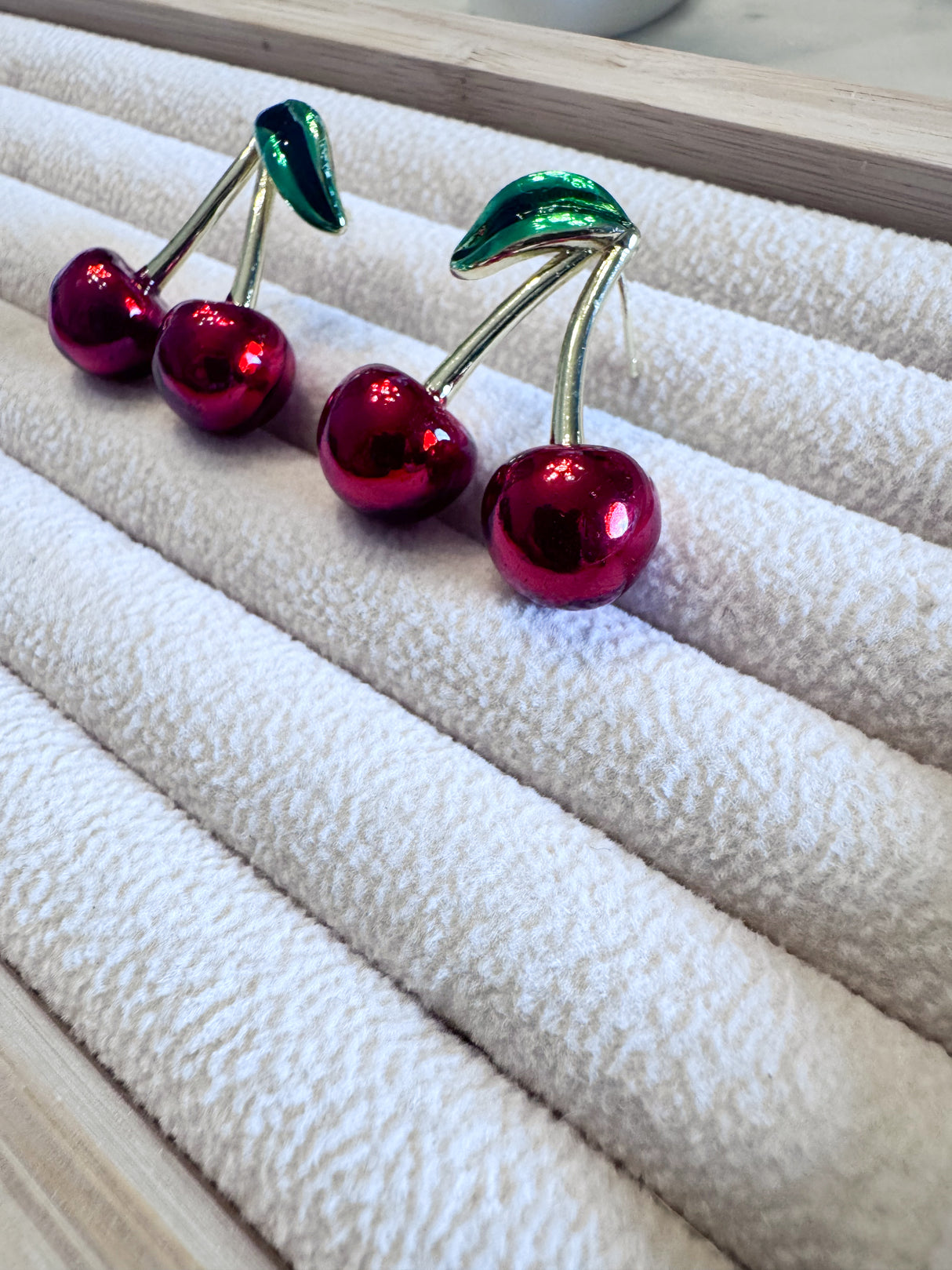 Cherries earrings