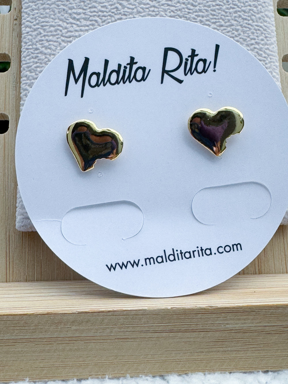 Maldita Rita Earrings Corazon Mordido Collection
