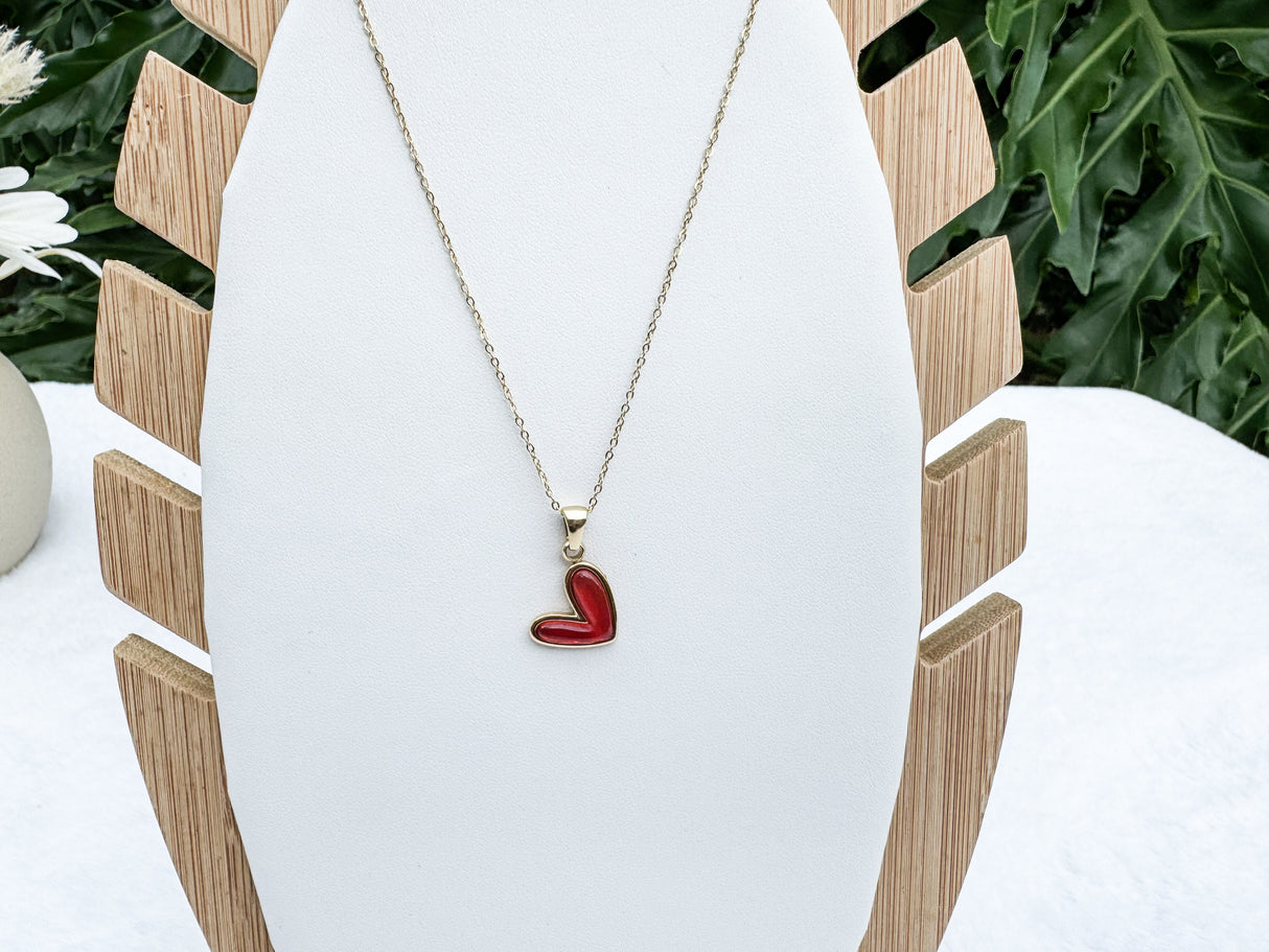 Stainless steel heart necklace