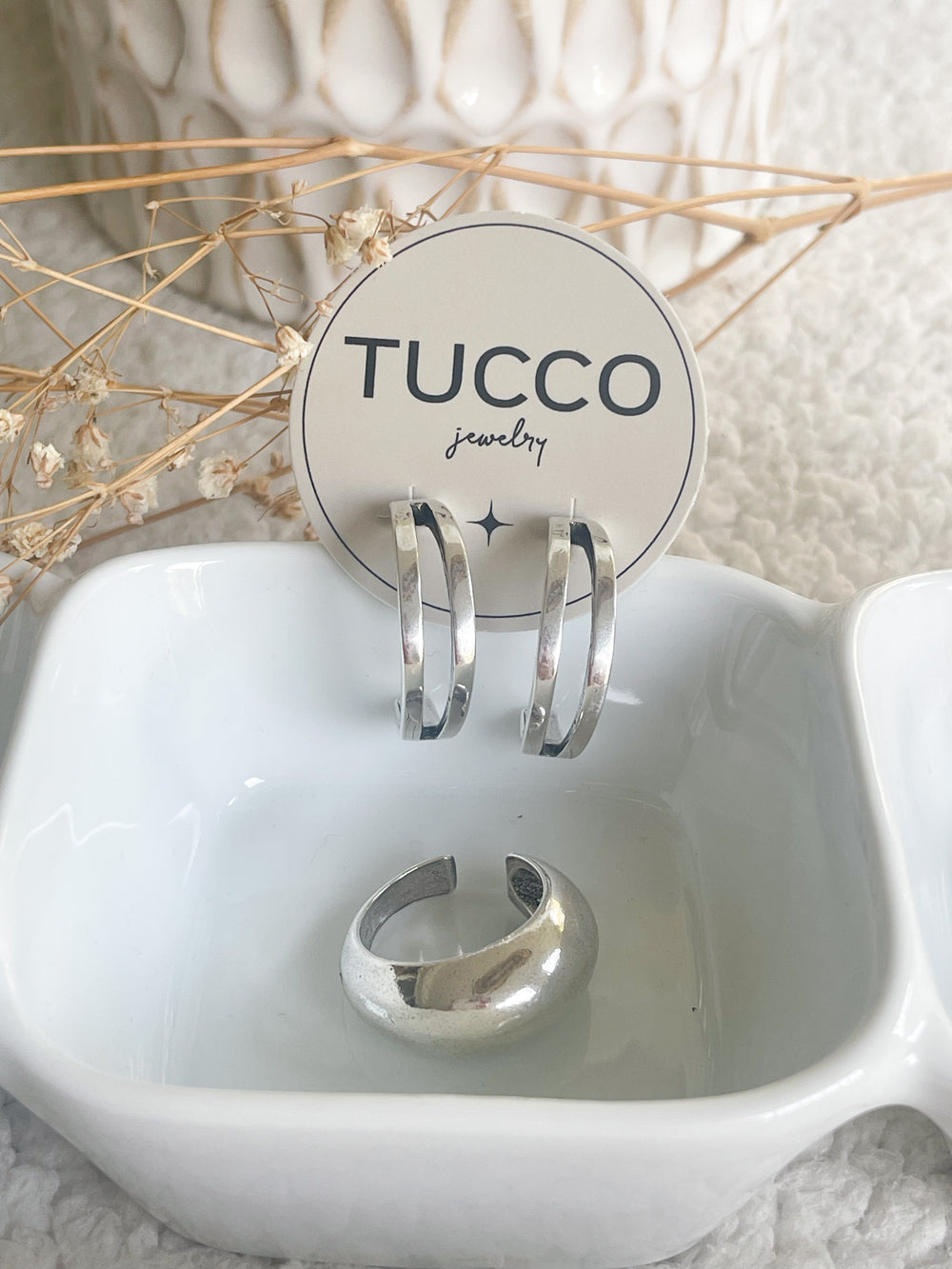 Tucco double loop earrings