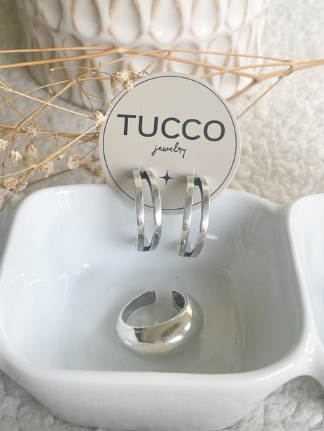 Tucco double loop earrings