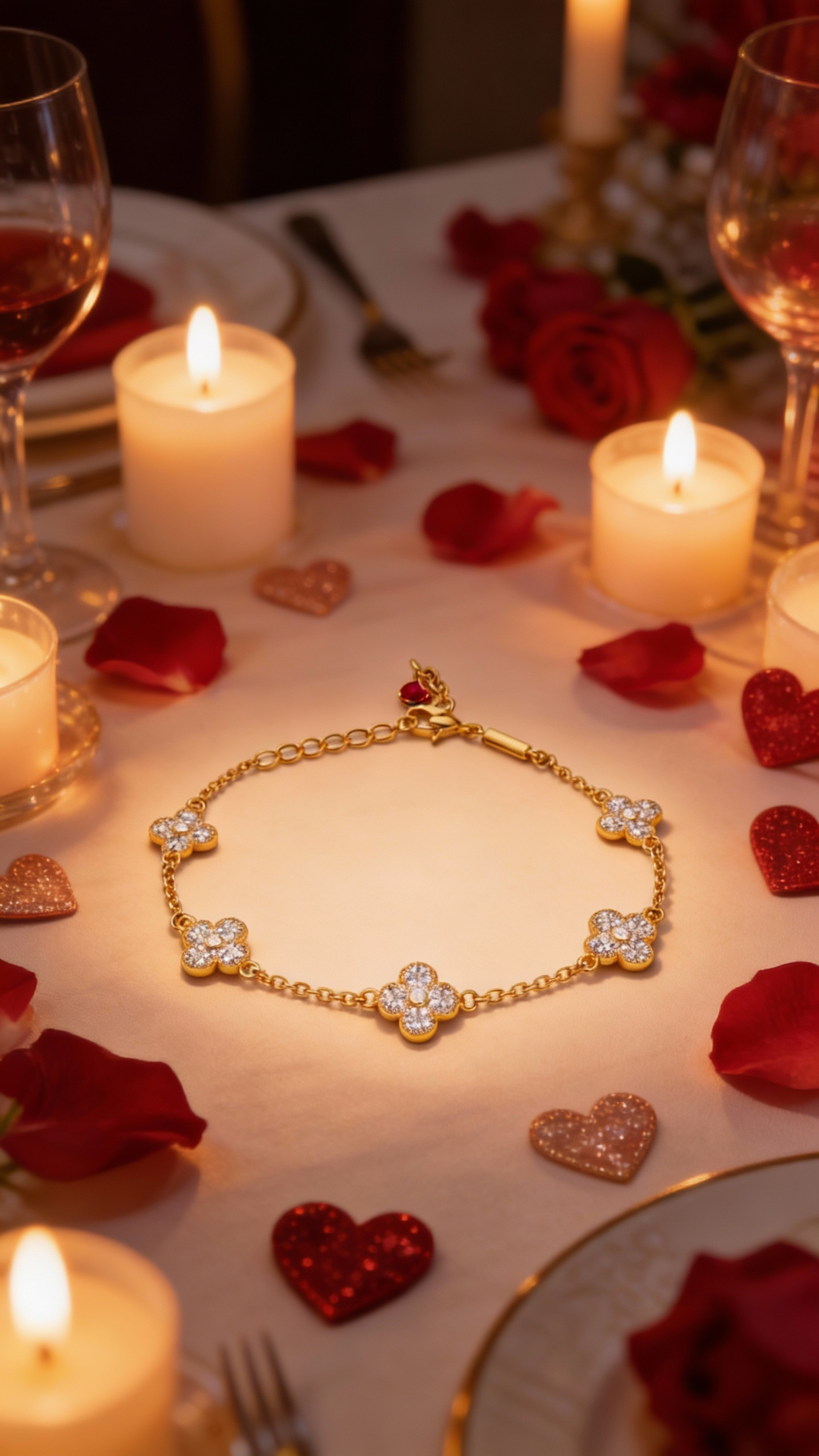 Magdalena clover bracelet