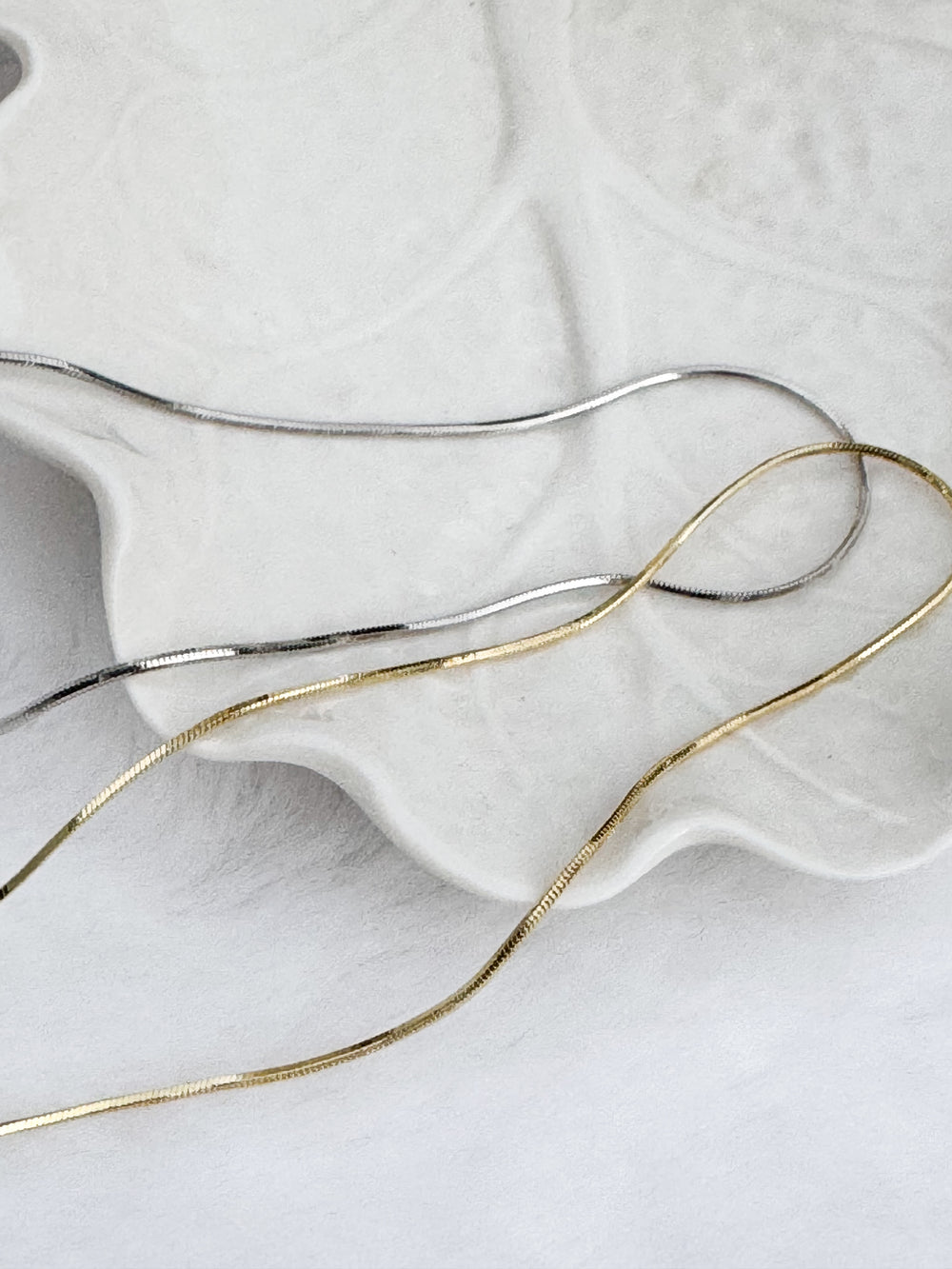 Prisma & Snake chain necklace
