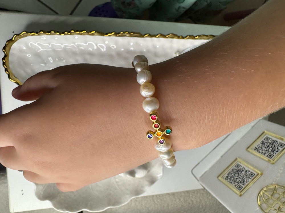 Maldita Rita cross elastic bracelet