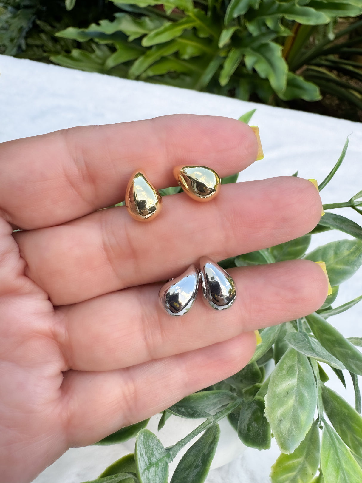 Teardrops earrings -Stainless Steel