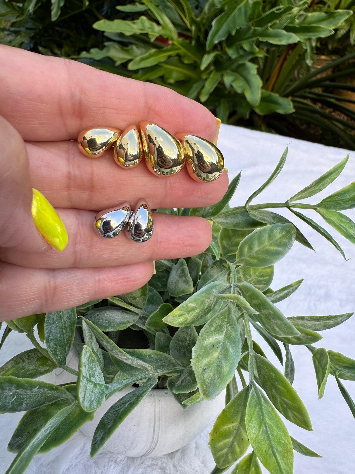 Teardrops earrings -Stainless Steel