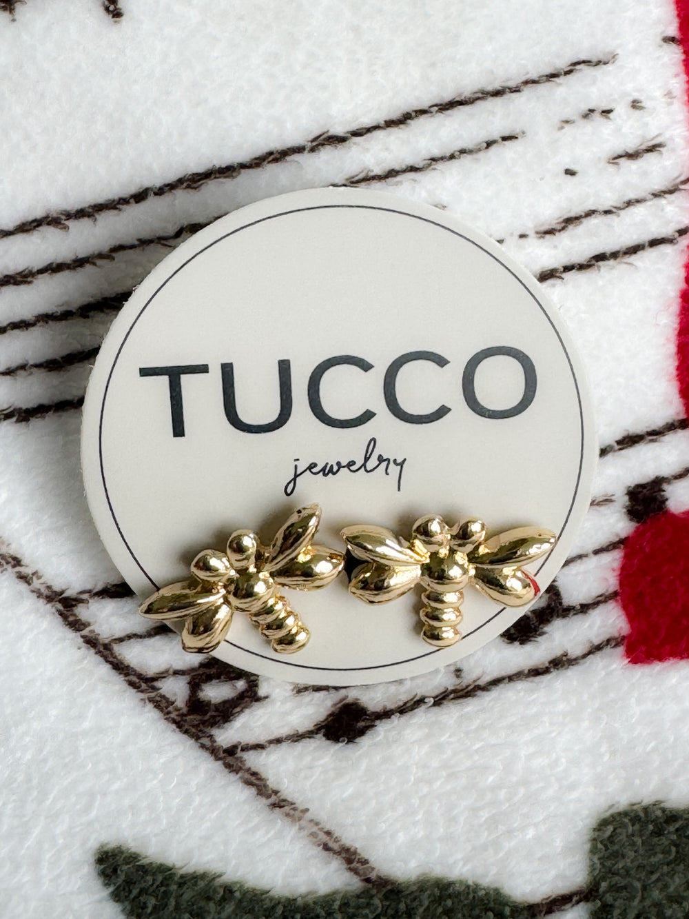 TUCCO earrings (dragonfly)