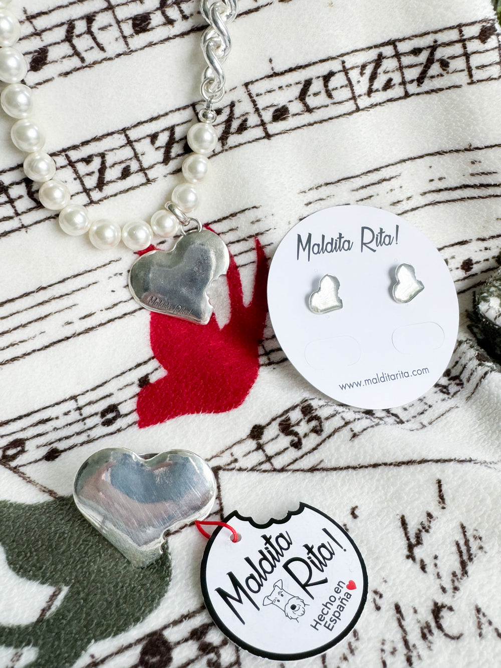 Maldita Rita Earrings Corazon Mordido Collection