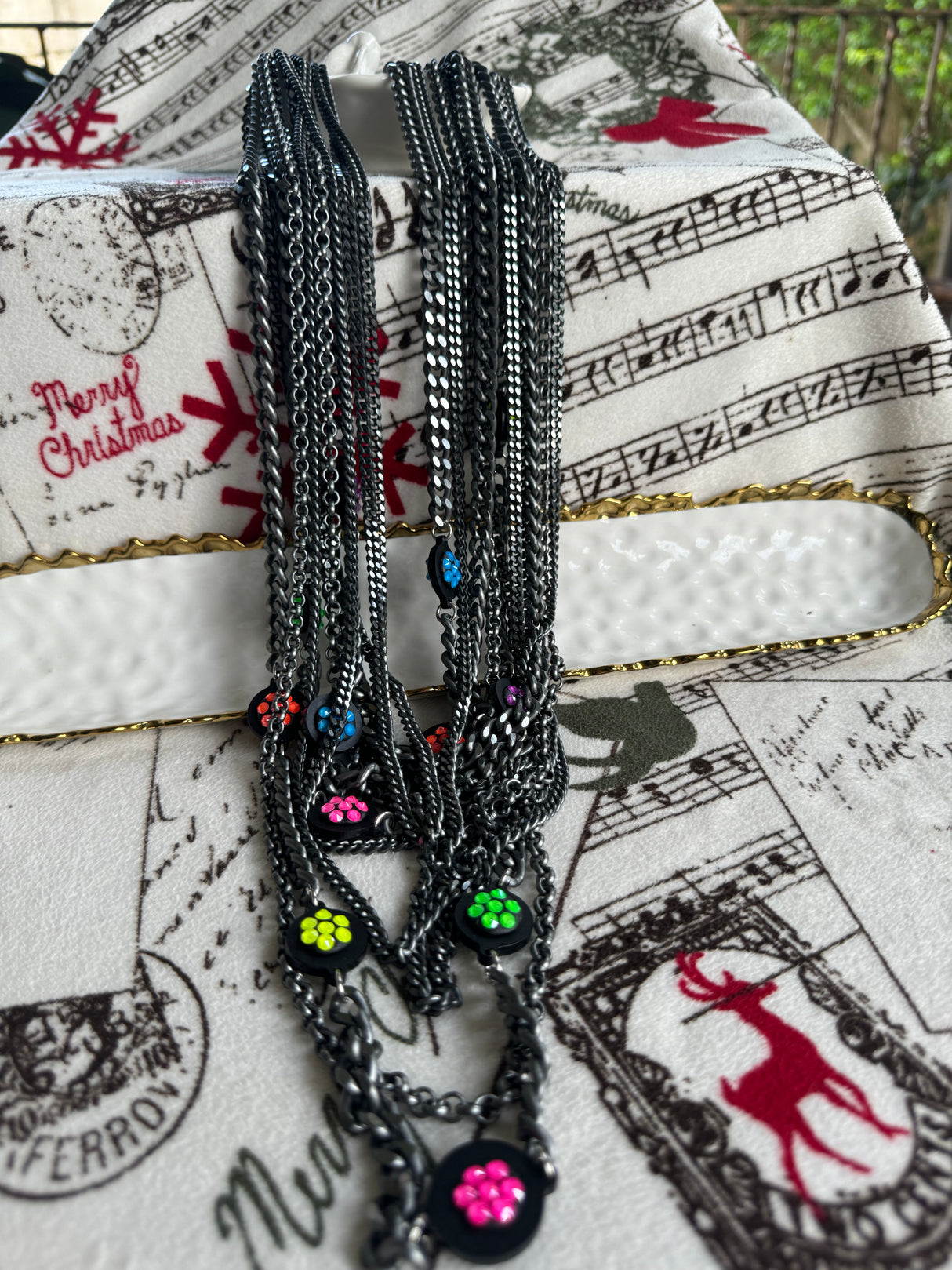 Italian long necklace by B.E. designer