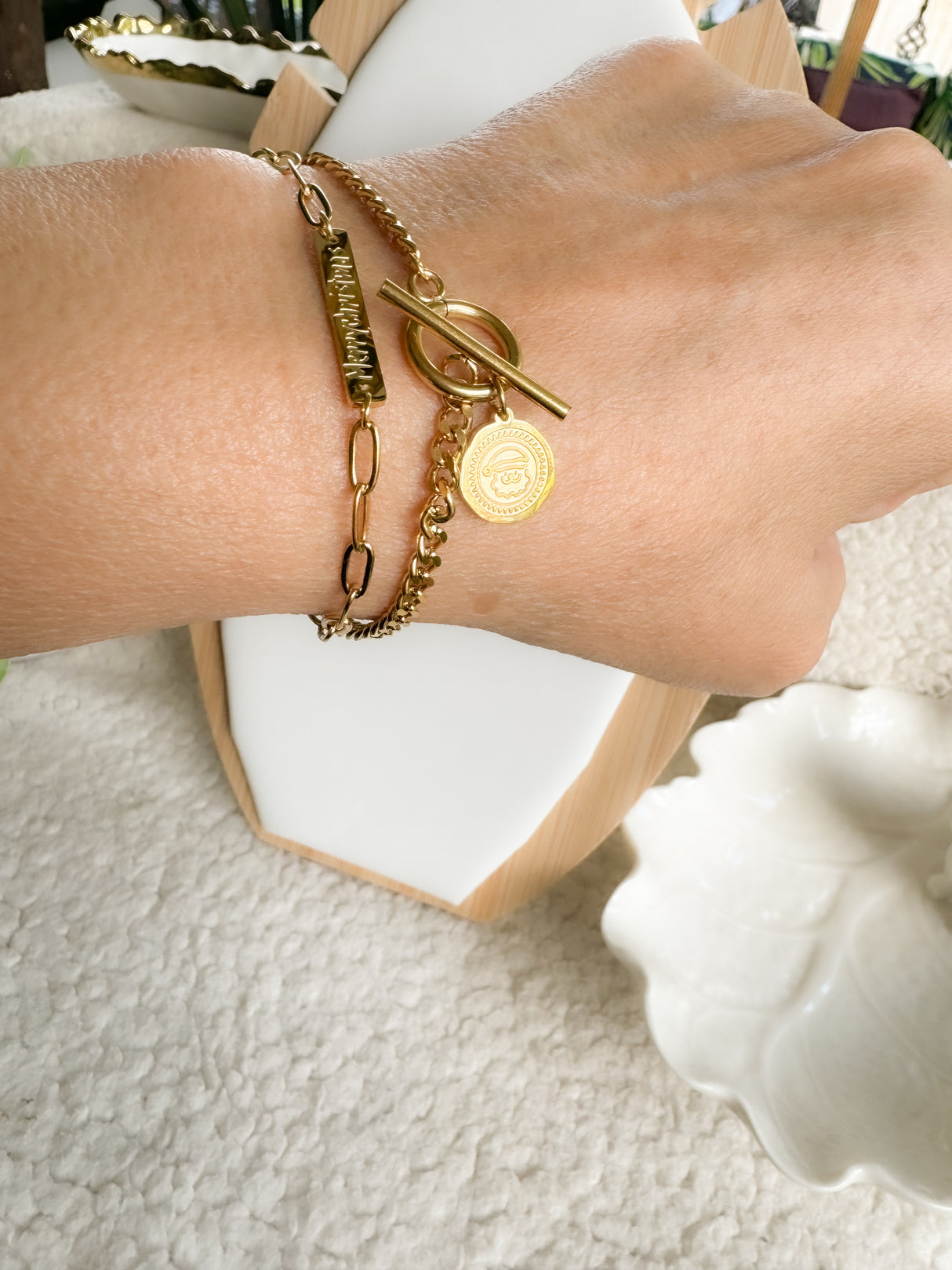 Merry Christmas bracelet - stainless steel