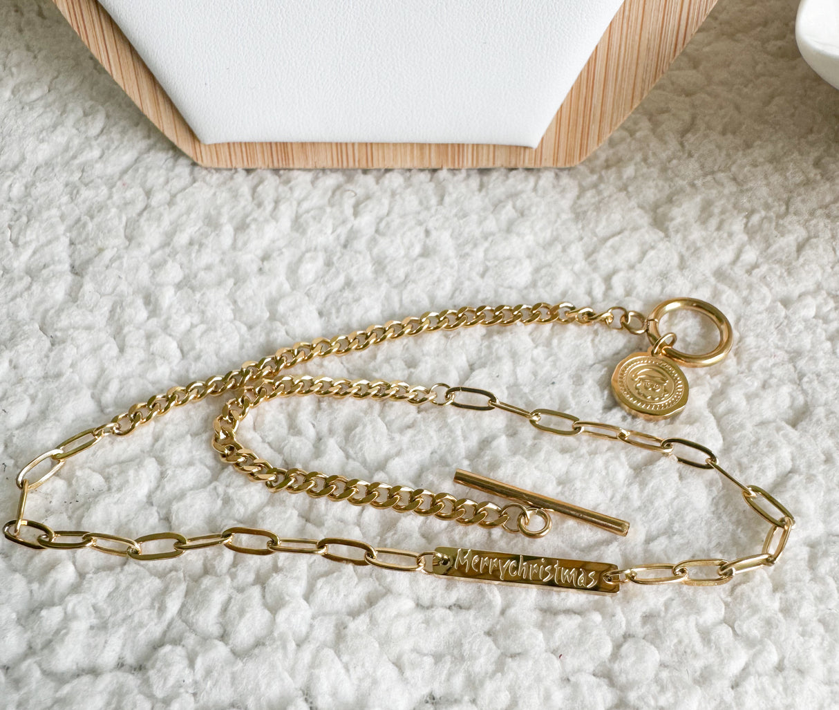 Merry Christmas bracelet - stainless steel