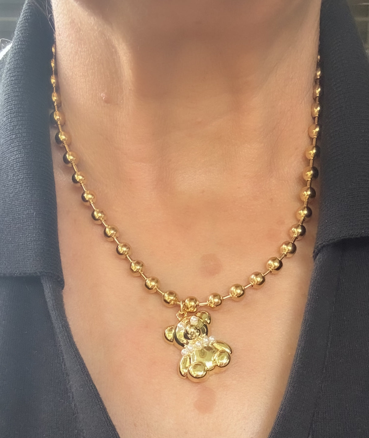 Bear necklace - Stainless Steel