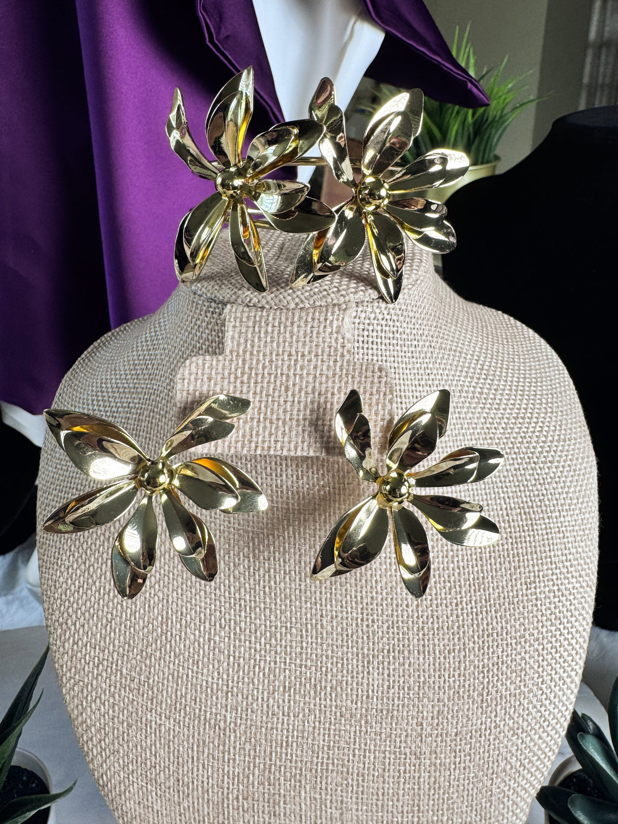 Jana earrings & bracelet set