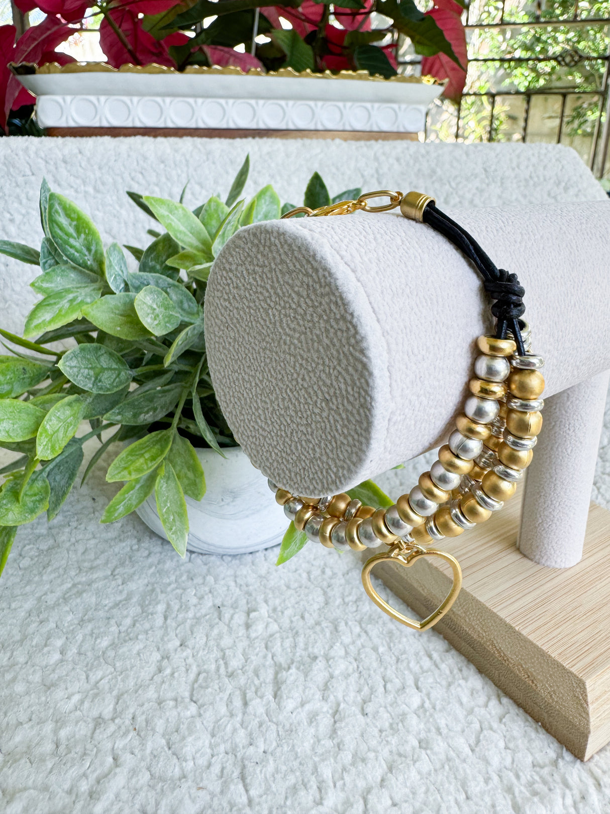 Heart bracelet-two colors