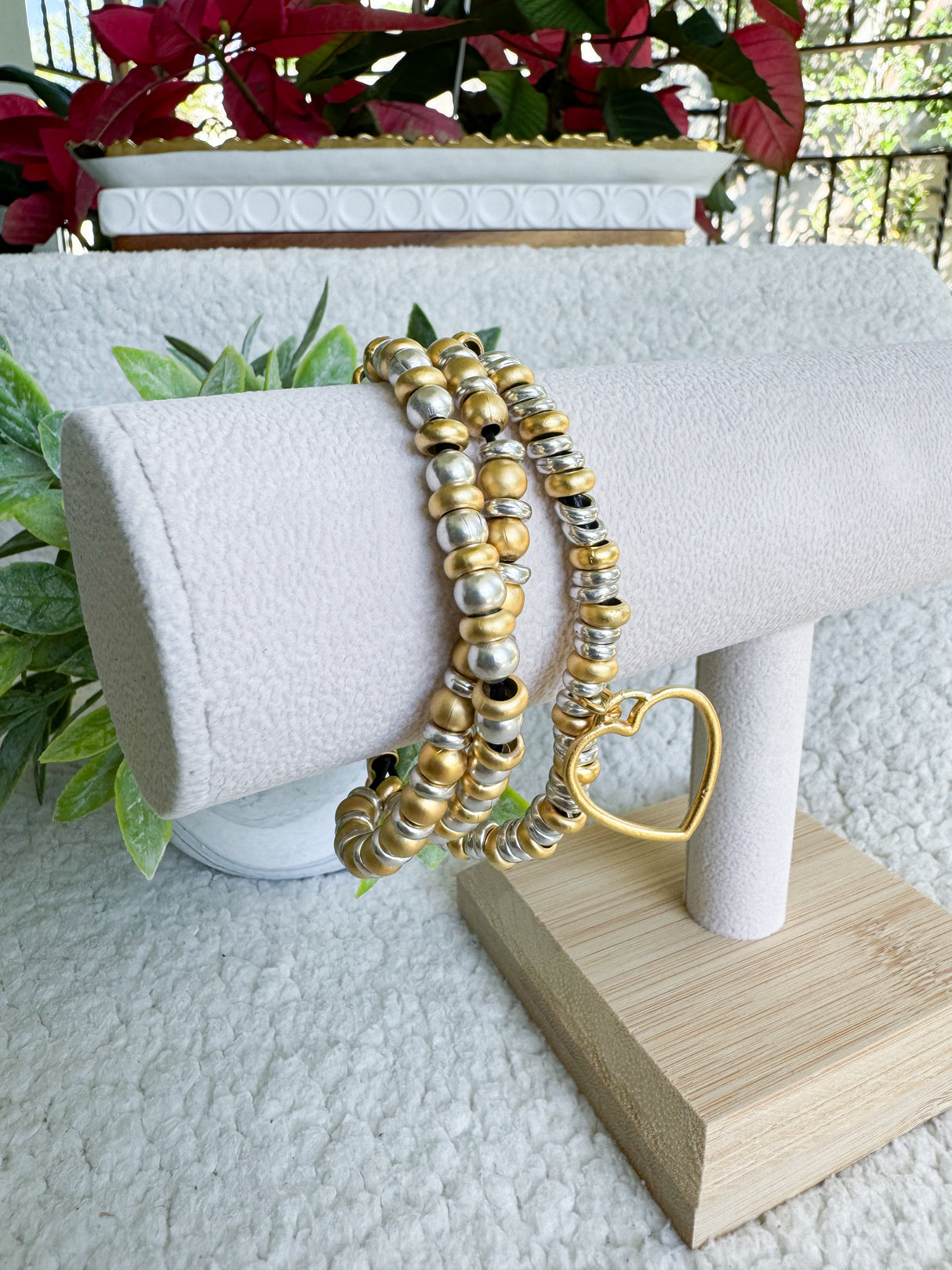 Heart bracelet-two colors