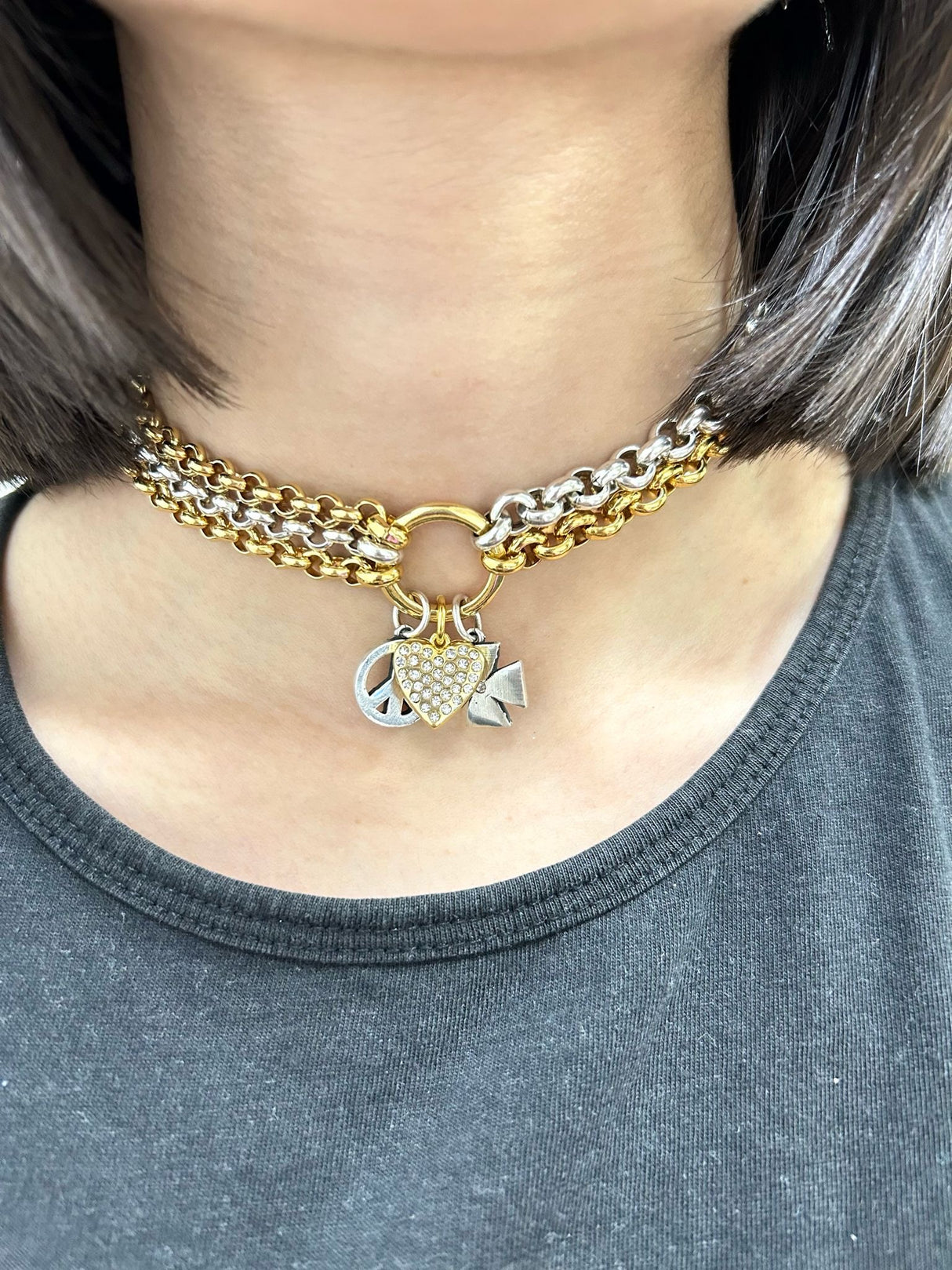 Tucco bicolor choker (Too much love)