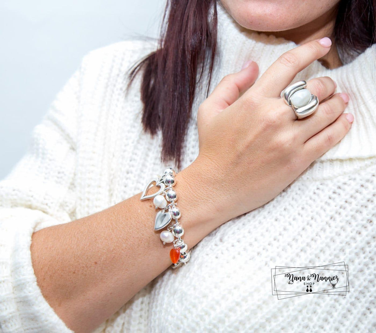 Coolskin bracelet with hearts