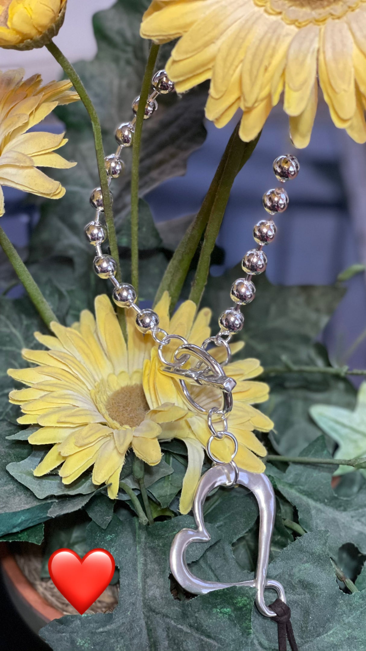 Coolskin necklace with heart