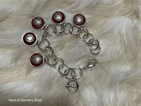 Coolskin coin leather bracelet