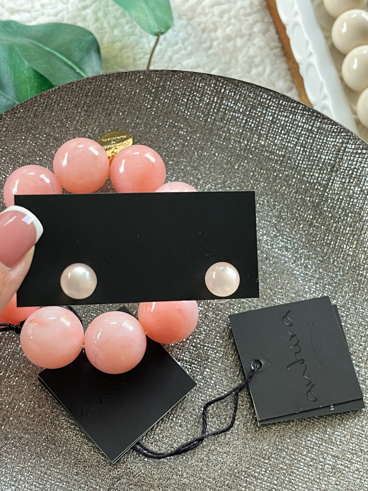 Globe earrings by Antúra